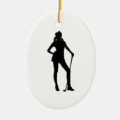 Golfer Sport Keramikornament (Vorne)