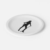 Golfer Sport Pappteller (Schrägansicht)