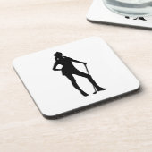 Golfer Sport Untersetzer (Linke Seite)