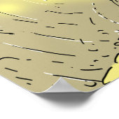 Golfer steckt in einem Bunker. Funny Golf Poster (Ecke)