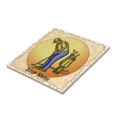 Golfer Sun Man Fliese (Seite)