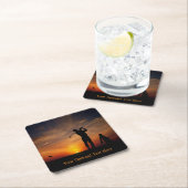 Golfer Sunset Untersetzer für benutzerdefiniertes  (Vor Ort)
