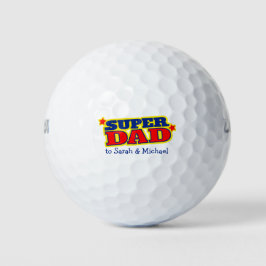 Golfer Super Papa Geschenkbälle Golfball