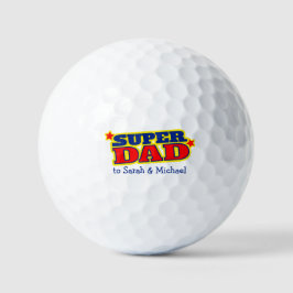Golfer Super Papa Geschenkbälle Golfball