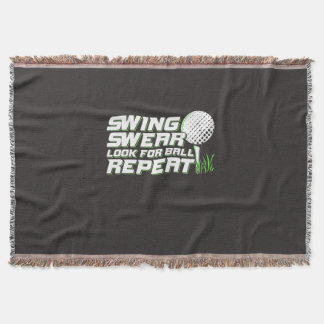 Golfer Swing Sweet suchen nach Ball Decke