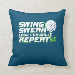 Golfer Swing Sweet suchen nach Ball Kissen