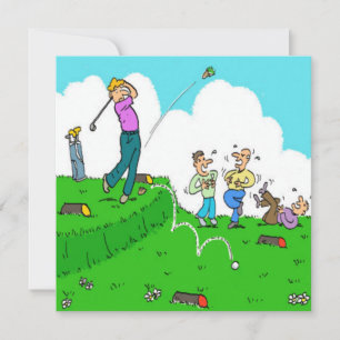 Golfer T-Shirt Off Failure Cartoon