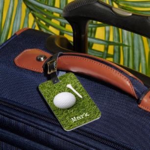 Golfer-Taschentag mit Golfball und T-Shirts Gepäckanhänger