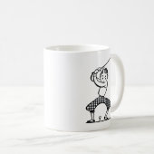 Golfer-Tasse Kaffeetasse (VorderseiteRechts)