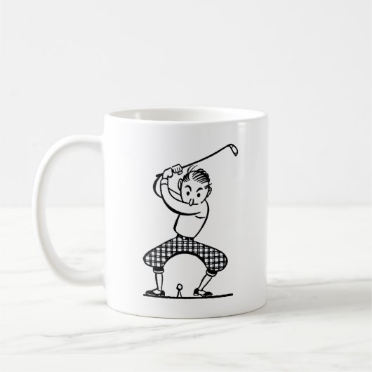 Golfer-Tasse Kaffeetasse (Links)