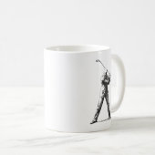 Golfer-Tasse Kaffeetasse (VorderseiteRechts)
