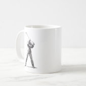 Golfer-Tasse Kaffeetasse (Vorderseite Links)