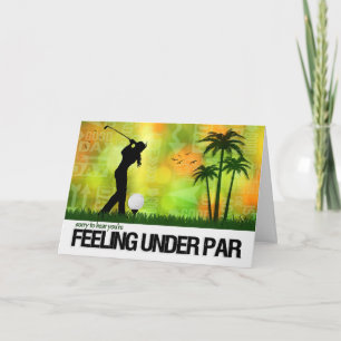 Golfer-Thema bei Frauen gut Karte