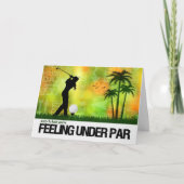 Golfer-Thema bei Frauen gut Karte (Vorderseite)