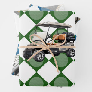 Golfer-Thema Geschenkpapier Set