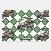 Golfer-Thema Geschenkpapier Set (Vorderseite)