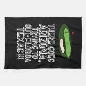 Golfer There geht nach Arizona und versucht, Flori Geschirrtuch (Horizontal)