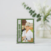 Golfer Trading Card | Souvenir | Grün Telefonnummerkarte (Stehend Vorderseite)