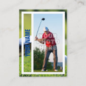 Golfer Trading Card Souvenir Telefonnummerkarte (Vorderseite)