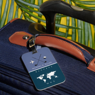 Golfer Travel Luggage Tag Gepäckanhänger