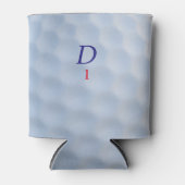 Golfer Vater Dimple Monogram Golf Ball Dosenkühler (Vorderseite)