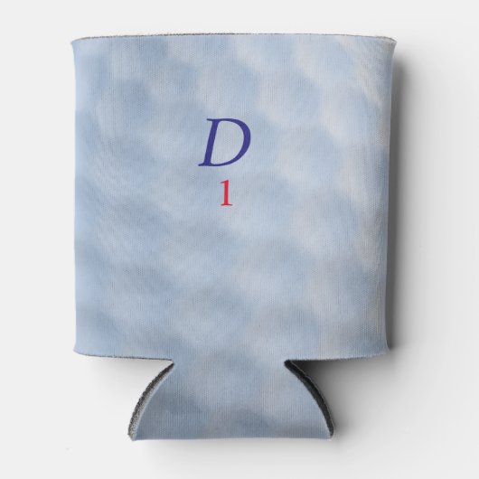 Golfer Vater Dimple Monogram Golf Ball Dosenkühler (Vorderseite)