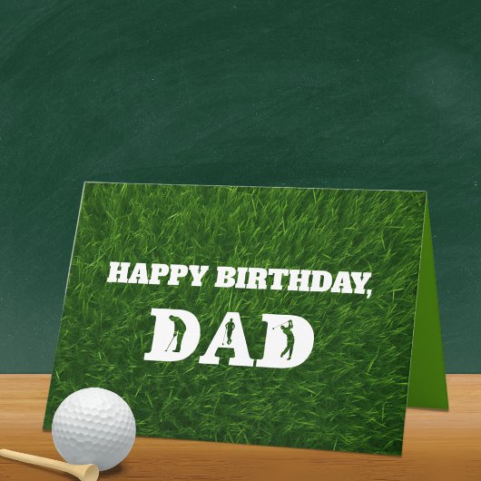 Golfer Vater Geburtstag oder Vatertag Benutzerdefi Karte