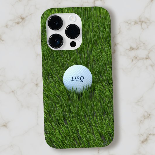 Golfer Vater Golf Ball im Rough Monogram Green Case-Mate iPhone Hülle
