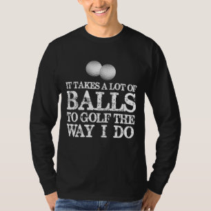 Golfer verleiht dem Golf eine Menge Bälle T-Shirt