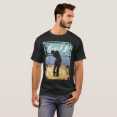 Golfer Vintager Retrostil T-Shirt (Vorne ganz)