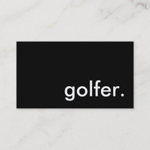Golfer. Visitenkarte