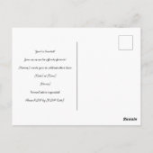 Golfer Wedding Speichern Sie das Datum, an dem Sie Postkarte (Rückseite)