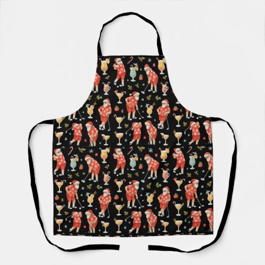 Golfer Weihnachten im Juli Hawaiian Thema für Golf Schürze (Vorderseite)