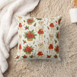 Golfer Weihnachten Thema für Lady Golfer Katzenfre Kissen