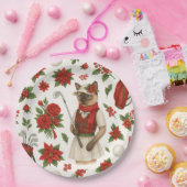 Golfer Weihnachten Thema mit Golfausrüstung Pappteller (Party)