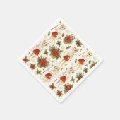 Golfer Weihnachten Thema mit Golfausrüstung Serviette (Ecke)