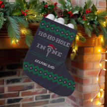 Golfer Weihnachts-Strumpf in einem
