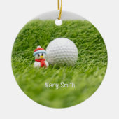 Golfer-Weihnachtsgeschenke zum Thema Golf Keramik Ornament (Vorne)