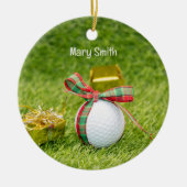 Golfer-Weihnachtsgeschenke zum Thema Golf Keramik Ornament (Vorne)