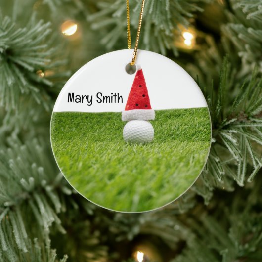 Golfer-Weihnachtsgeschenke zum Thema Golf Keramik Ornament (Baum)