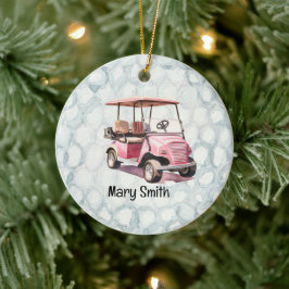 Golfer-Weihnachtsgeschenke zum Thema Golf Keramik Ornament