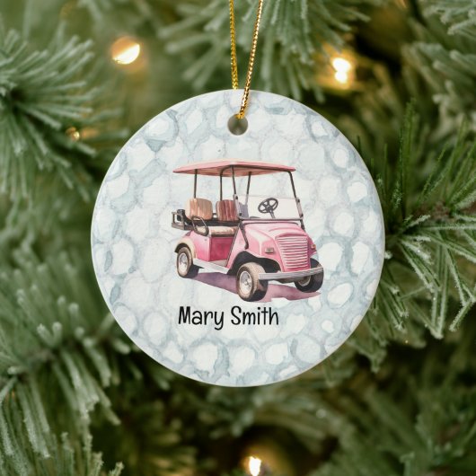 Golfer-Weihnachtsgeschenke zum Thema Golf Keramik Ornament (Baum)