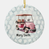 Golfer-Weihnachtsgeschenke zum Thema Golf Keramik Ornament (Vorne)