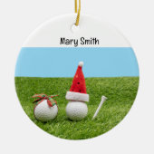 Golfer-Weihnachtsgeschenke zum Thema Golf Keramik Ornament (Vorne)