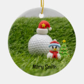Golfer-Weihnachtsgeschenke zum Thema Golf Keramik Ornament (Vorne)