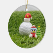 Golfer-Weihnachtsgeschenke zum Thema Golf Keramik Ornament (Links)