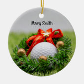 Golfer-Weihnachtsgeschenke zum Thema Golf Keramik Ornament (Vorne)