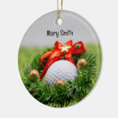 Golfer-Weihnachtsgeschenke zum Thema Golf Keramik Ornament (Links)