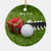 Golfer-Weihnachtsgeschenke zum Thema Golf Keramik Ornament (Vorne)