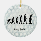 Golfer-Weihnachtsgeschenke zum Thema Golf Keramik Ornament (Vorne)